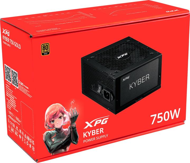 Image du produit Adata PSU XPG Kyber 750W ATX3.0 80+Gold (750 W)