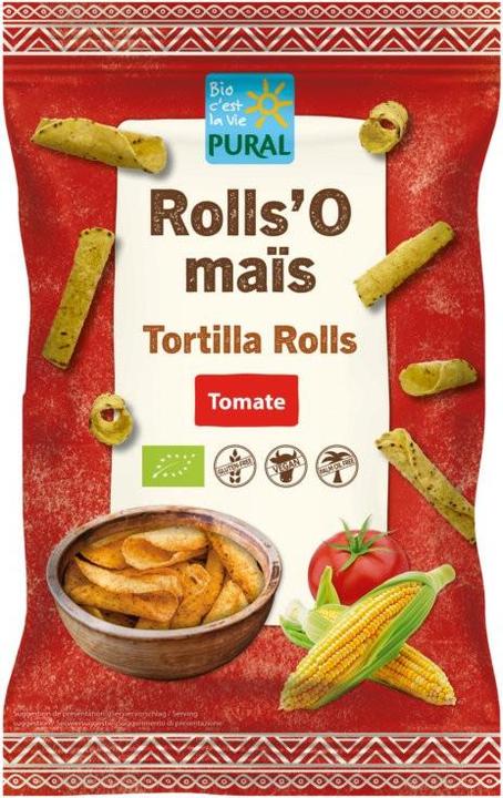 Produktbild Pural Mais Rolls Tomate Bio (120 g, 1 Stk.)