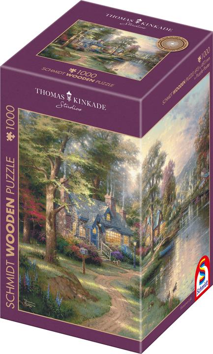 Actual product image Schmidt Spiele Wooden jigsaw puzzle, Hometown Lake 1000 pieces (1000 pieces)