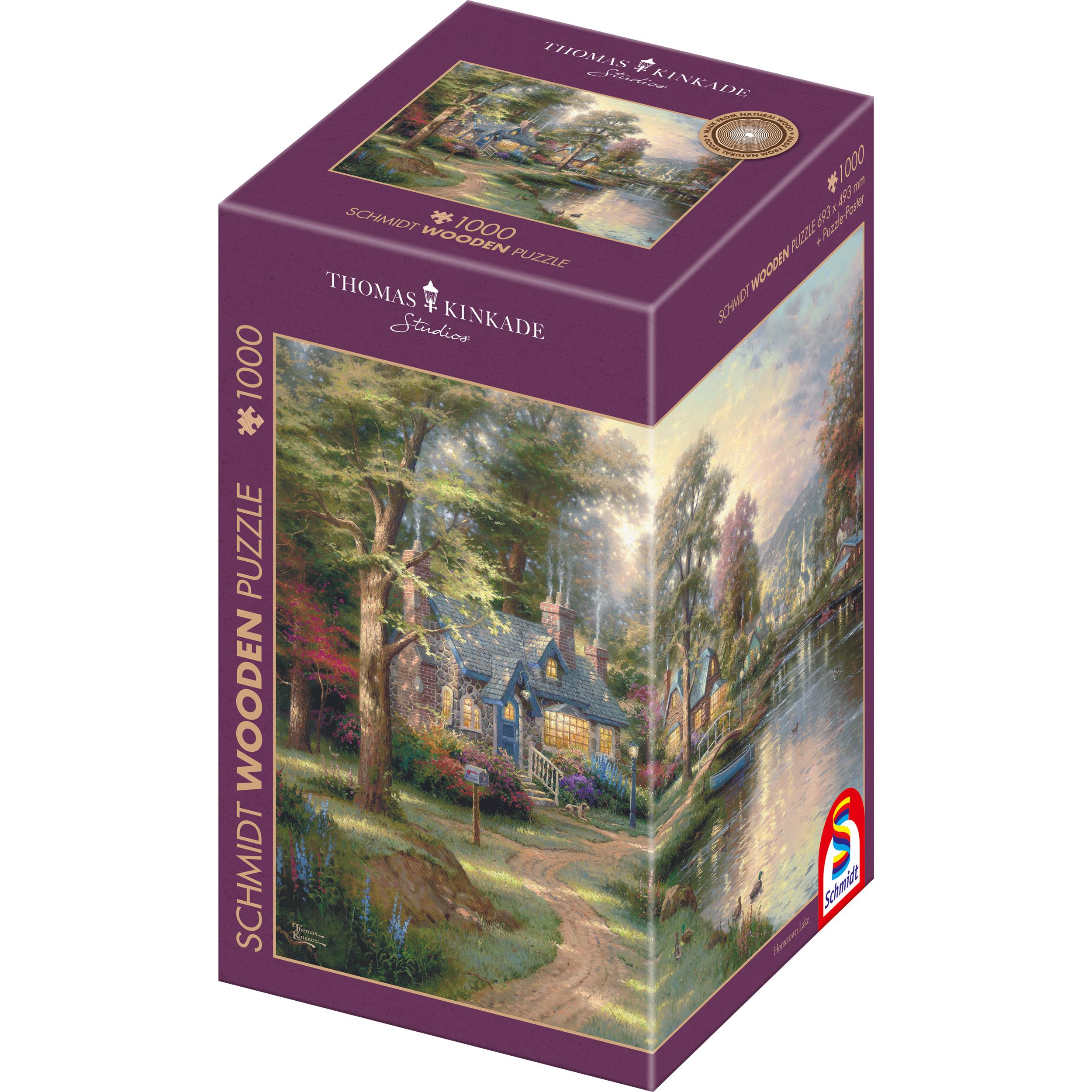 Schmidt Spiele Holzpuzzle, Hometown Lake 1000 Teile (1000 Teile)