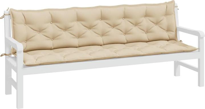 Immagine prodotto vidaXL Cuscini per panca da giardino 2 pezzi. Tessuto O x Ford (200 x 50 x 7 cm)