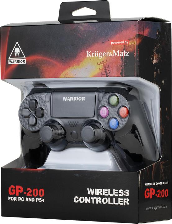 Productafbeelding Krüger&Matz KM0771 Gaming Controller Bluetooth Gamepad Analoog / Digitaal PC, PlayStation 4 (PC, PS4)