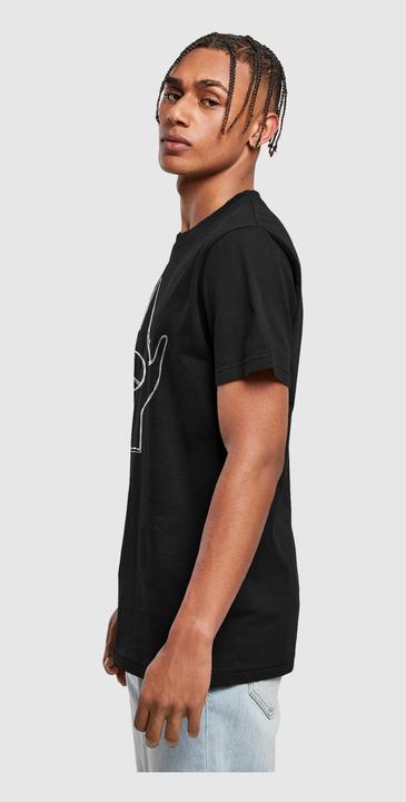 Produktbild Merchcode Peace - Scribble Hand Black T-Shirt Round Neck - 161075 (L)