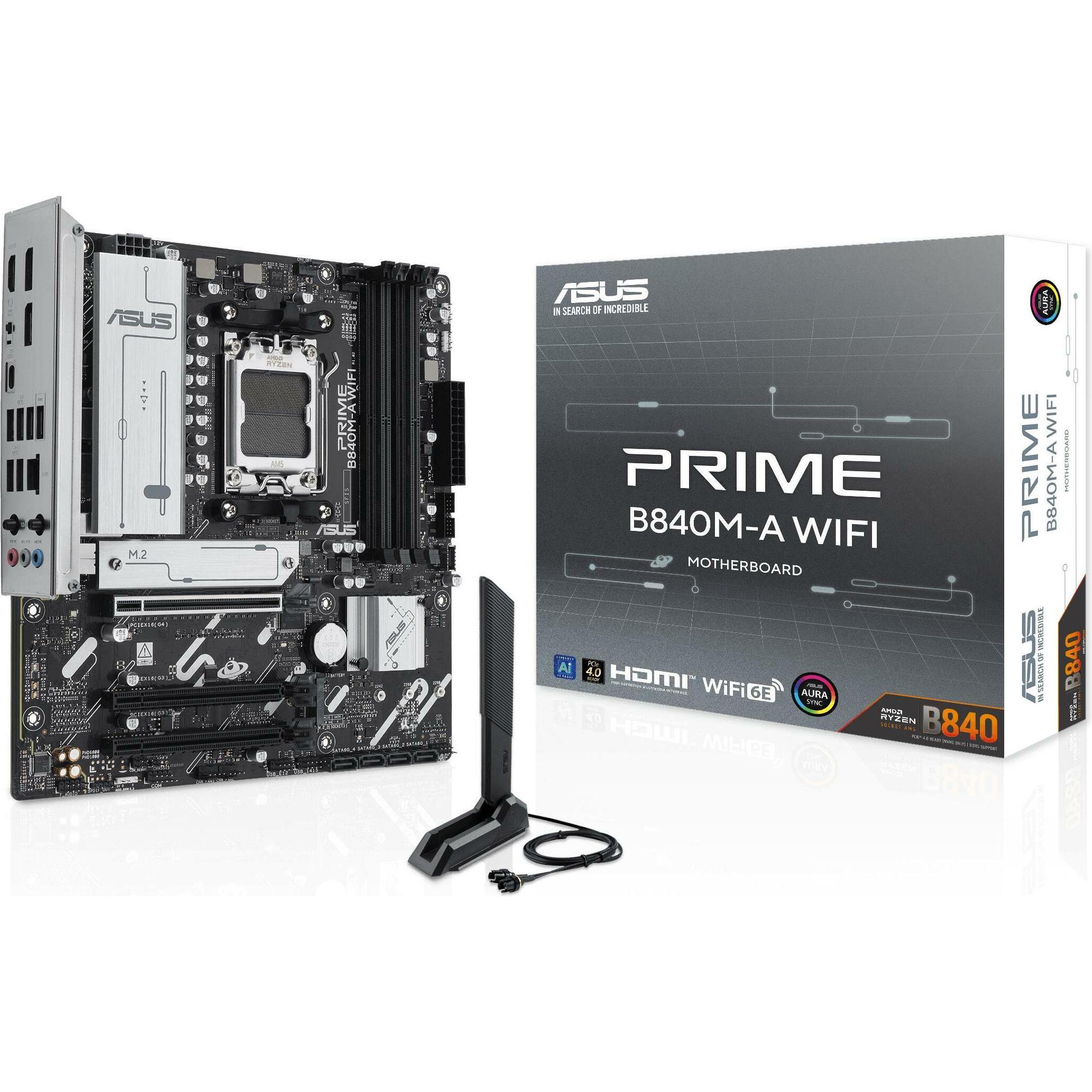 ASUS PRIME B840M-A WIFI (AM5, AMD B840, mATX), Mainboard