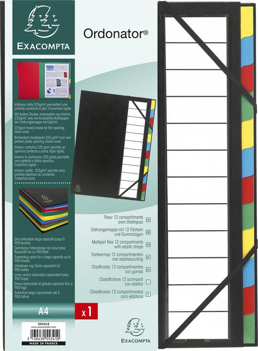 Produktbild Exacompta ORDONATOR - Ordnungsmappen A4 (A4, 1x)