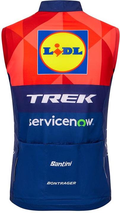 Actual product image Santini Vest Trek Windshell Medium Blue/Yellow (M)