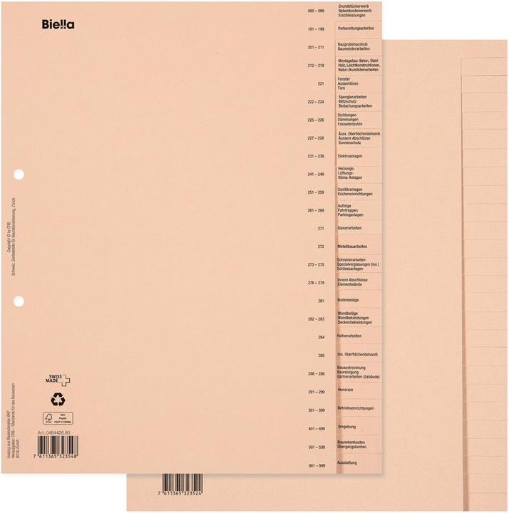 Actual product image Biella Construction Settlement Register