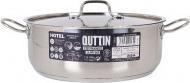 Produktbild Quttin Topf + Hahn Induktion 30 cm / 0,8 mm / 7,5 l (30 cm, Kochtopf, Stahl)