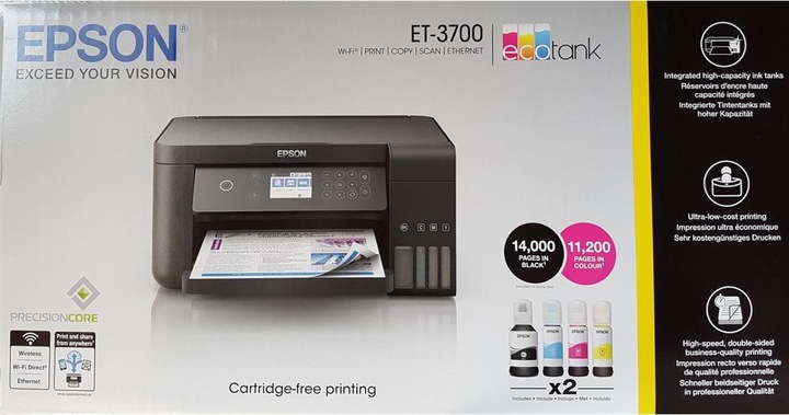 Actual product image Epson EcoTank ET-3700 (Ink tank, Colour)