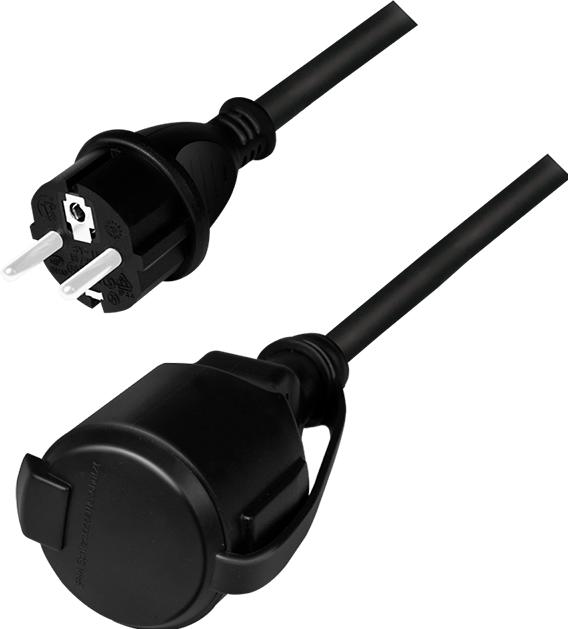Produktbild LogiLink Strom-Verlängerungskabel (5 m, CEE 7/7)