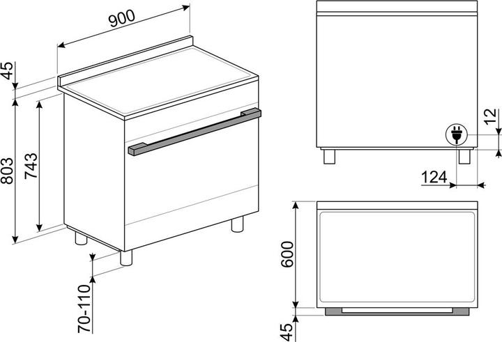Image du produit Smeg CPF9IPX acier inoxydable