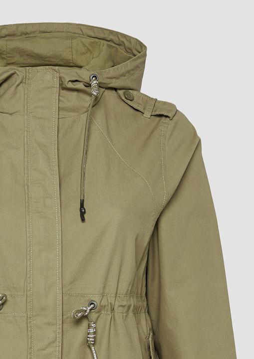 Produktbild S.Oliver Outdoor-Jacke Kapuzenparka aus Baumwolle mit Tunnelzug in der Taille (52)