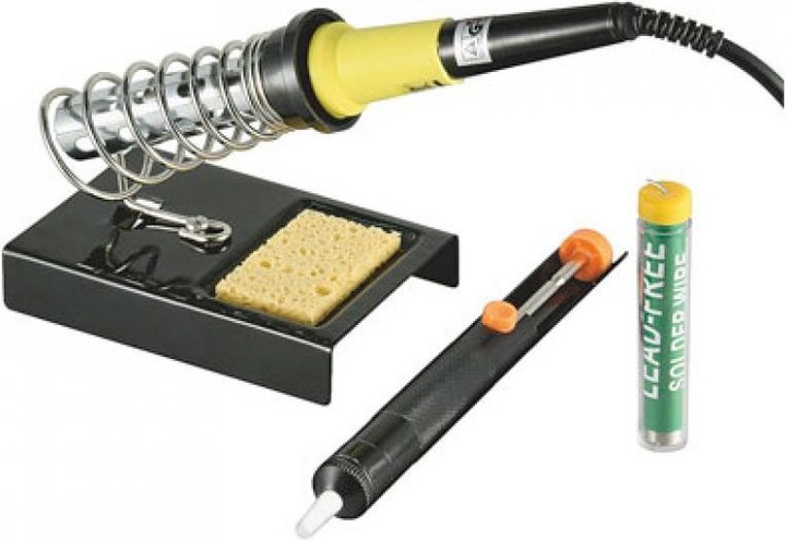 Actual product image FixPoint Soldering iron 30 Watt with stand with GS and CE approval