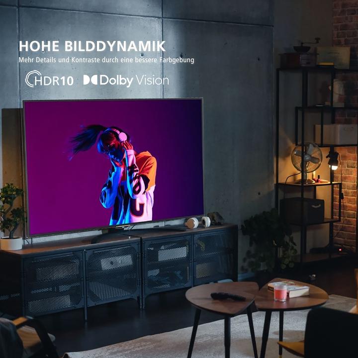 Produktbild JVC Fernseher 65 Zoll Smart TV VIDAA LT-65VD3555 4K Fernseher UHD, HDR Dolby Vision und Triple-Tuner (65", LED, 4K, 2025)