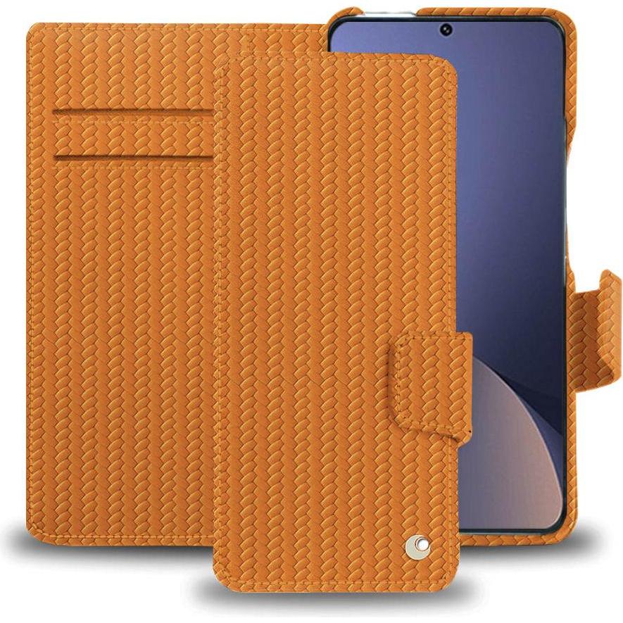 Noreve Lederschutzhülle Xiaomi 12 Pro (Xiaomi 12 Pro), Smartphone Hülle, Orange