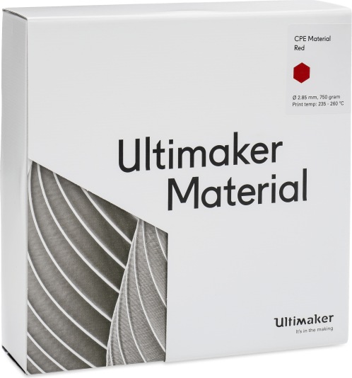 Produktbild Ultimaker Cpe (CPE, 2.85 mm, 750 g, Rot)