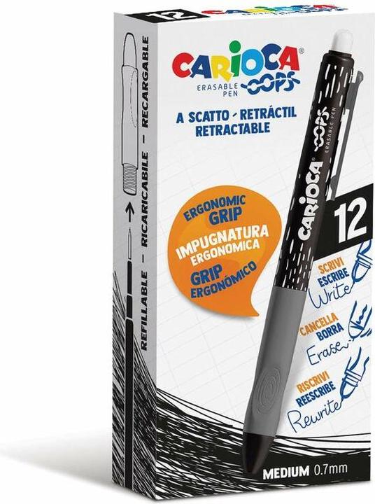 Carioca Pack 12 black erasable pens buy at Digitec