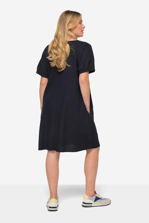 Produktbild Laurasøn Leinenmix-Kleid, Rundhals, elastische Halbarm-Abschlüsse (XL)