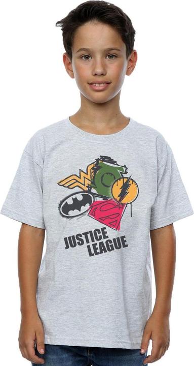 Produktbild Justice League Spray Logos TShirt Jungen (152, 158)