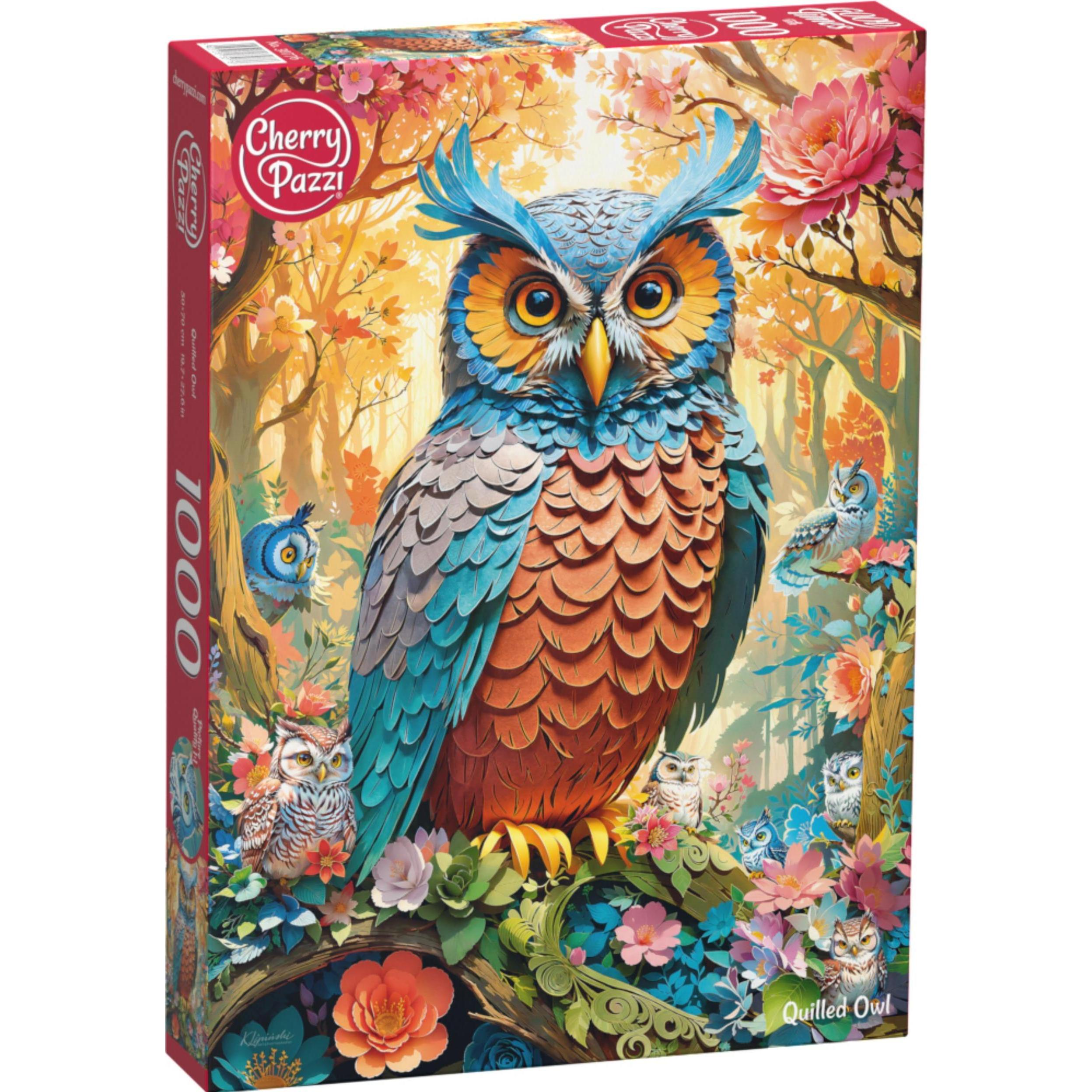 Cherry Pazzi Puzzle 1000 Teile - Quilled Owl (1000 Teile)