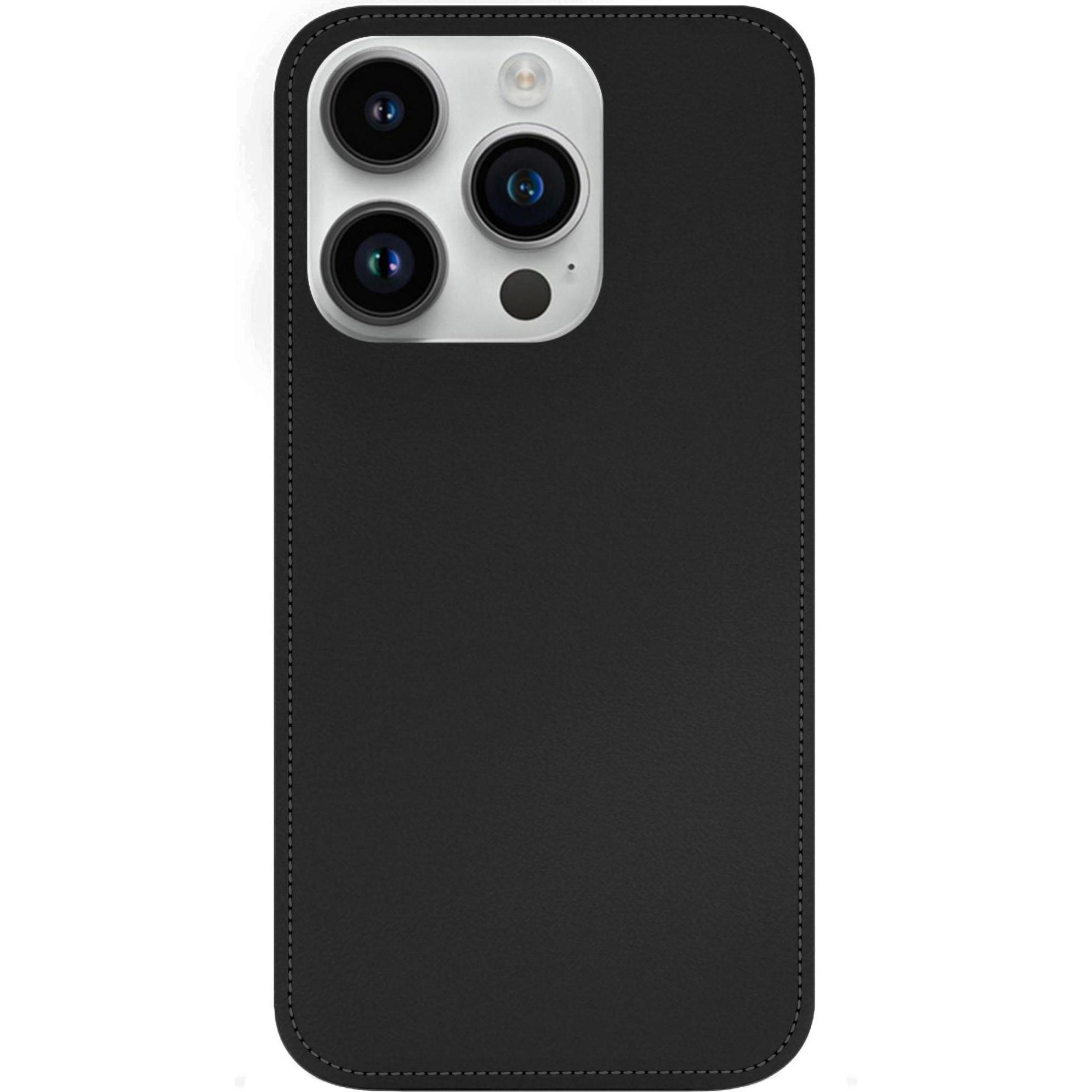 Thumbnail - Noreve Lederschutzhülle (Apple iPhone 15 Pro), Smartphone Hülle, Schwarz