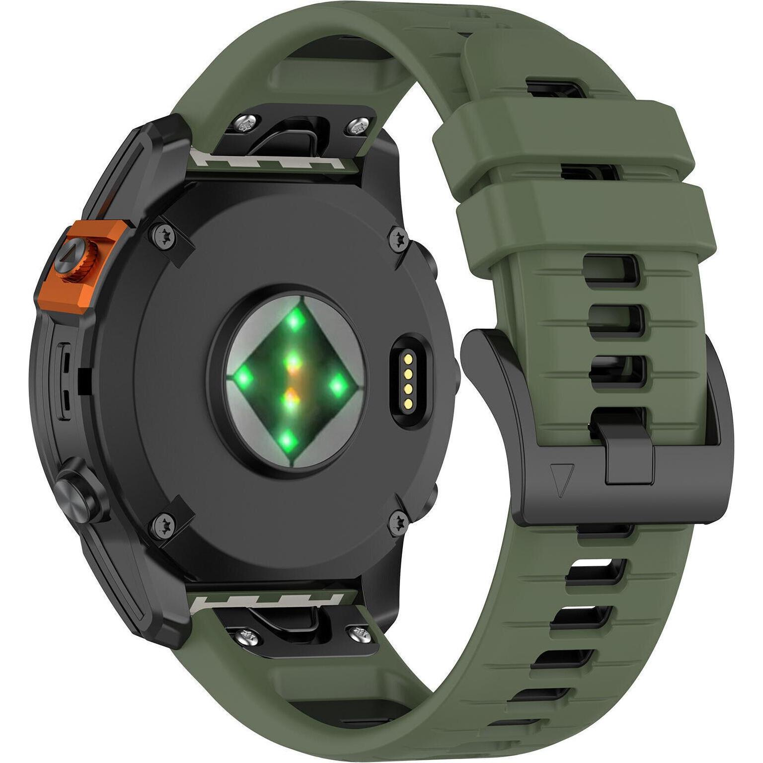 Thumbnail - Strap-it Sportarmband (Silikon, fenix 5), Uhrenarmband, Grün