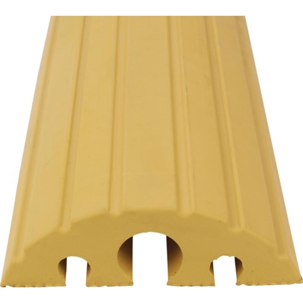 Dancop, Kabelschutz + Kabelführung, Schlauch- und Kabelbrücke L1200xB210xH65mm Vollgummi gelb (Kabelbrücke, 1200 mm)