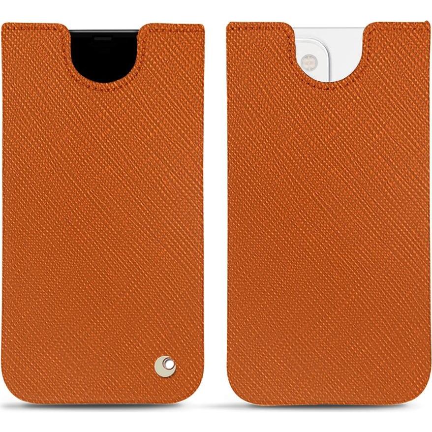 Noreve Lederschutzhülle (Apple iPhone 13 mini), Smartphone Hülle, Orange