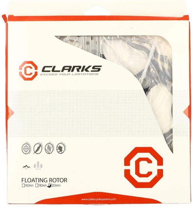 Actual product image Clarks Lightweight disc rotor 6-hole (203 mm)