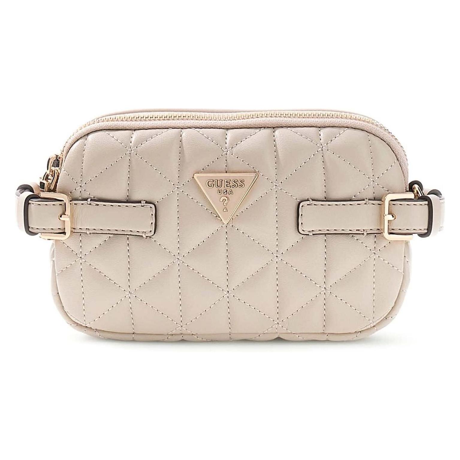 Guess, Damen, Handtasche, Paisley Mini-Kameratasche, Beige