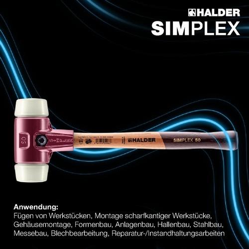 Image du produit Halder Marteau de protection SIMPLEX 60 NYLON TE SIMPLEX-SCHONHAM (1500 g)