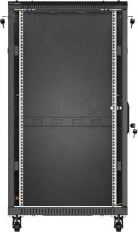 Image du produit Lanberg Armoire rack autonome 19" 22U 600x1000 noir avec porte vitrée (emballage à plat) (22 HE, Rack 19 pouces)