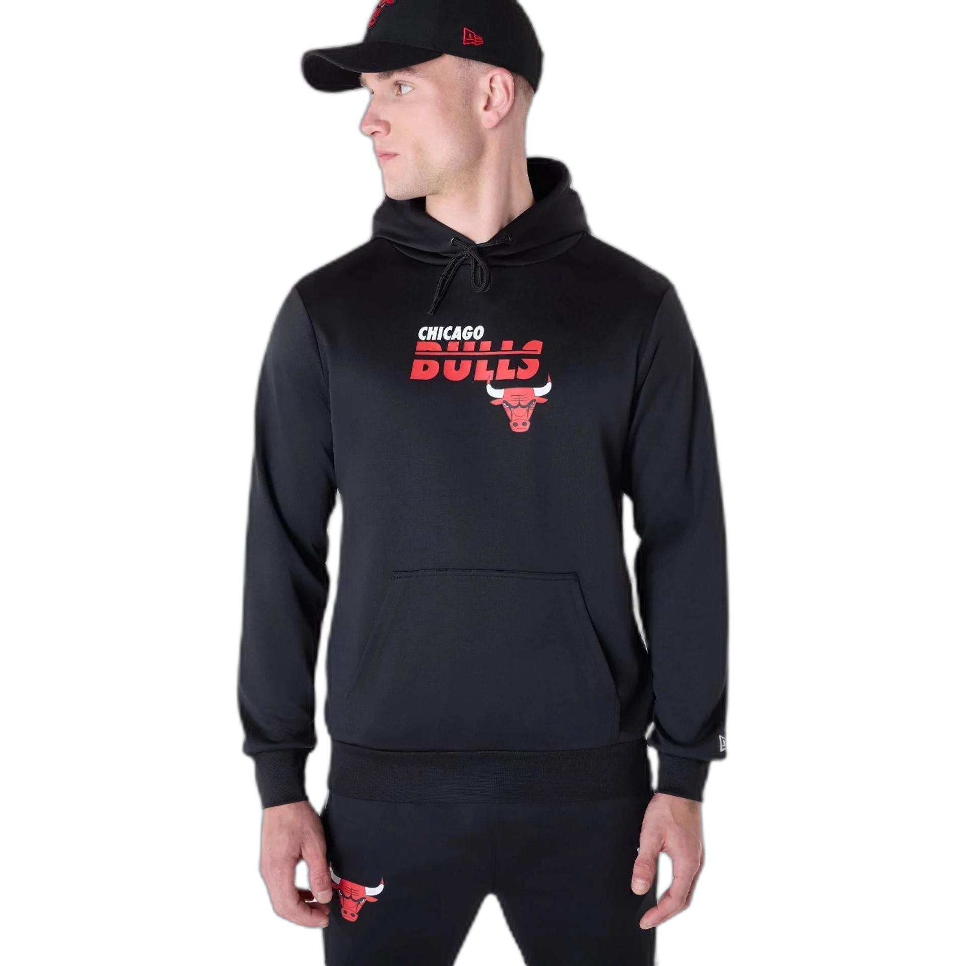 New Era, Pullover, Oversize Sweatshirt Chicago Bulls Essentials, Schwarz, (M)