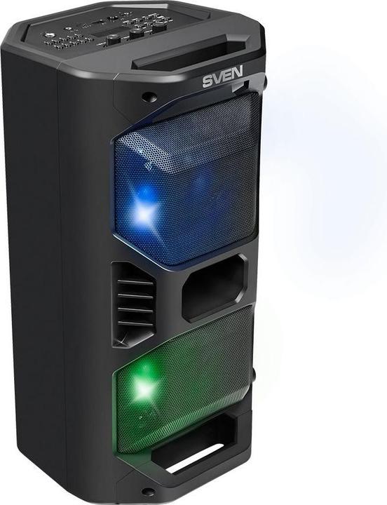 Produktbild Sven Portable Speaker PS-600, black (50W, TWS, Bluetooth, FM, USB, Micro SD, LED display, 2x4000mA *