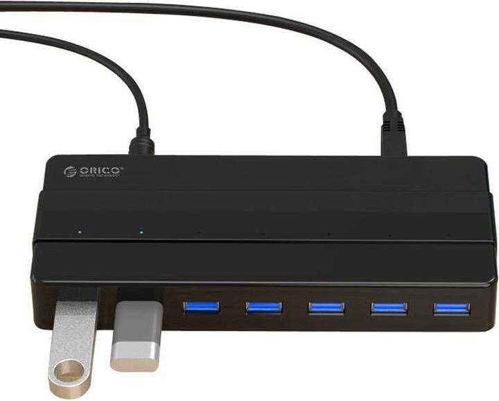 Image du produit Orico Hub 7xUSB 3.0 (noir) (USB-A, 7 ports)