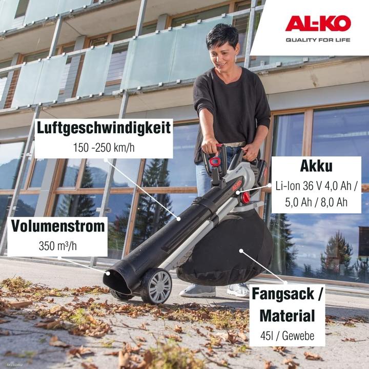 Actual product image AL-KO LBV 4090, 36 V (Rechargeable battery operated, Leaf blower, Leaf vacuums, Vacuum cleaners & blowers)