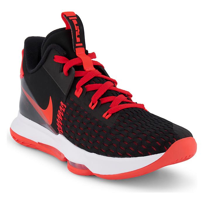 Nike, Herren, Hallenschuhe, LeBron Witness 5 Herren Basketballschuh (44), Schwarz, Rot