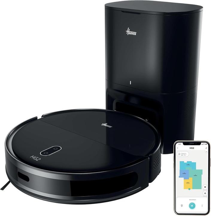 Produktbild Hoover Ultra-Thin Robot Vacuum and Mop with 5000 Pa Suction, Laser Navigation, 160-Min Runtime, Auto-Empty (5000 Pa, Wischtuch)