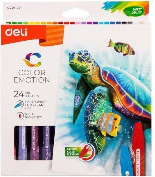Deli Color Emotion Ölpastelle 24 DELI-Farben (24x)