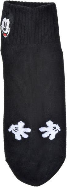 Image du produit Disney Mickey Socken mit kurzer Gesichtsstickerei Schwarz 36-39 (36 - 39)