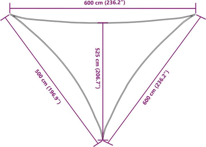 Image du produit vidaXL Sonnensegel (500 x 700 cm)