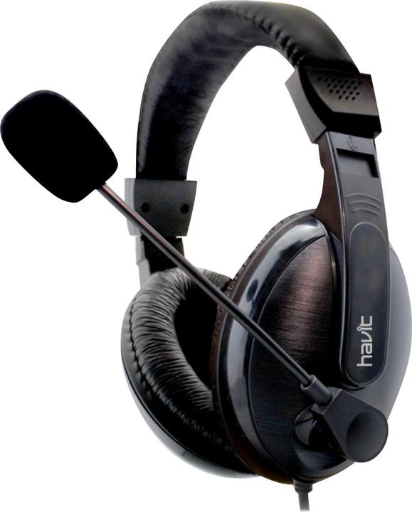 Produktbild Havit Basicline Headset Black/Grey Kopfhörer Verkabelt Kopfband Büro/Callcenter Schwarz (Kabelgebunden)
