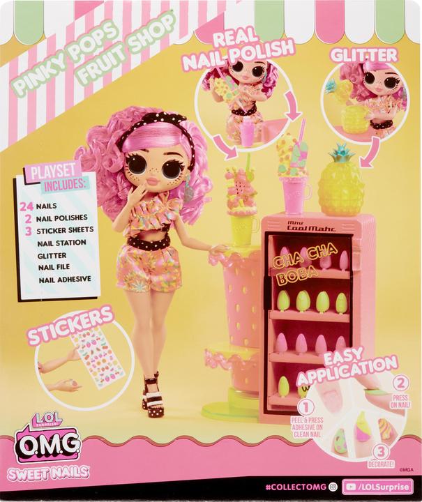 Image du produit MGA OMG Sweet Nails™ - Boutique de fruits Pinky Pops