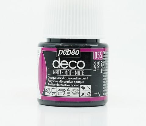 Immagine prodotto Pebeo Deco Colore acrilica opaco (Nero, 45 ml)