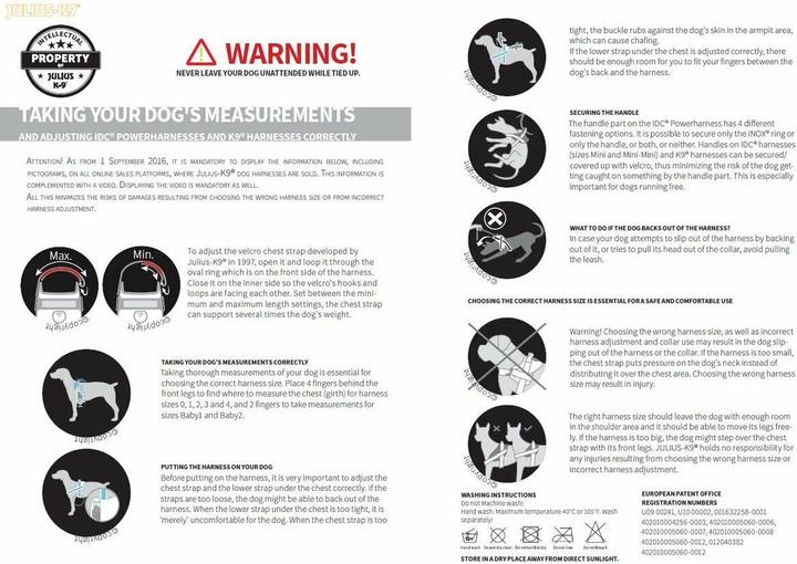 Image du produit Julius-K9 IDC Geschirr für kleinere Hunde ergonomisch (XS, Chien, Général)