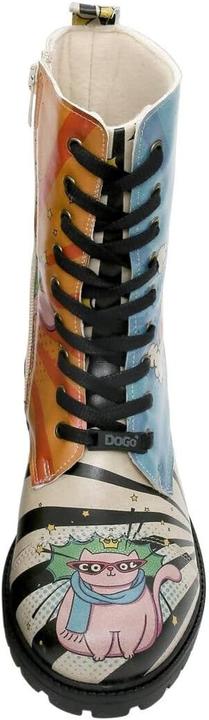 Actual product image Dogo Vegan Leather Multicolor Long Boots (39)
