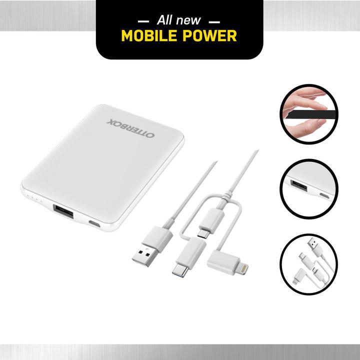 Actual product image OtterBox Power Bank Bundle (5000 mAh, 10.50 W, 18.50 Wh)