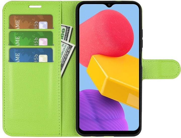 Image du produit Cover-Discount Galaxy M13 - Étui en cuir vert (Samsung Galaxy M13)
