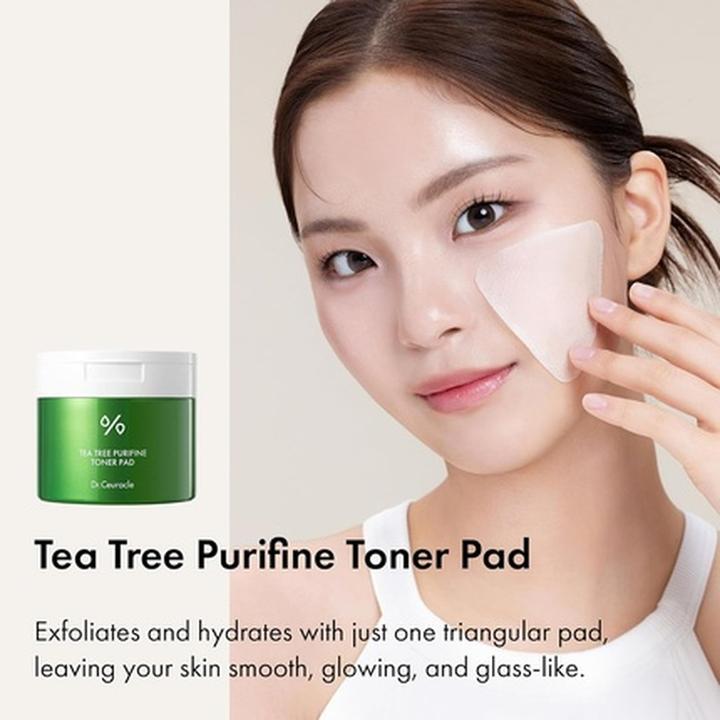Produktbild Leegeehaam Dr.Ceuracle Tea Tree Purifine Toner Pad - Korean Skincare Mild Exfoliating (Reinigungspeeling)