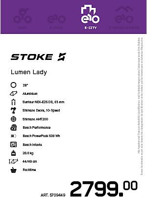 Image du produit Stoke Lumen 28 e-bike femmes 2020